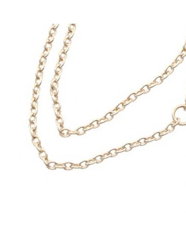 Pre-Loved by Azura Reborn - Pre-Loved Gold Plated Rhinestone Petit CD Logo Pendant Necklace