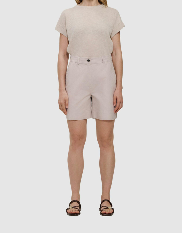 Trenery - Yarn Dyed Stretch Cotton Tailored Short