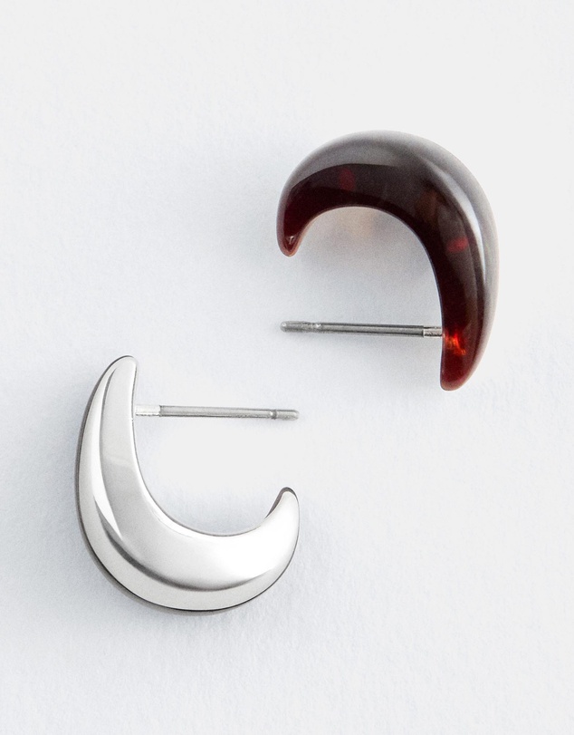 & Other Stories - Two-Toned Dome Earrings
