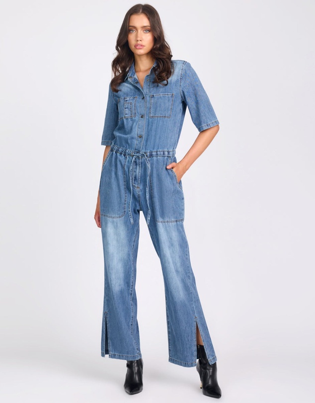ONE TEASPOON - Veronica Denim Jumpsuit - Westland Blue