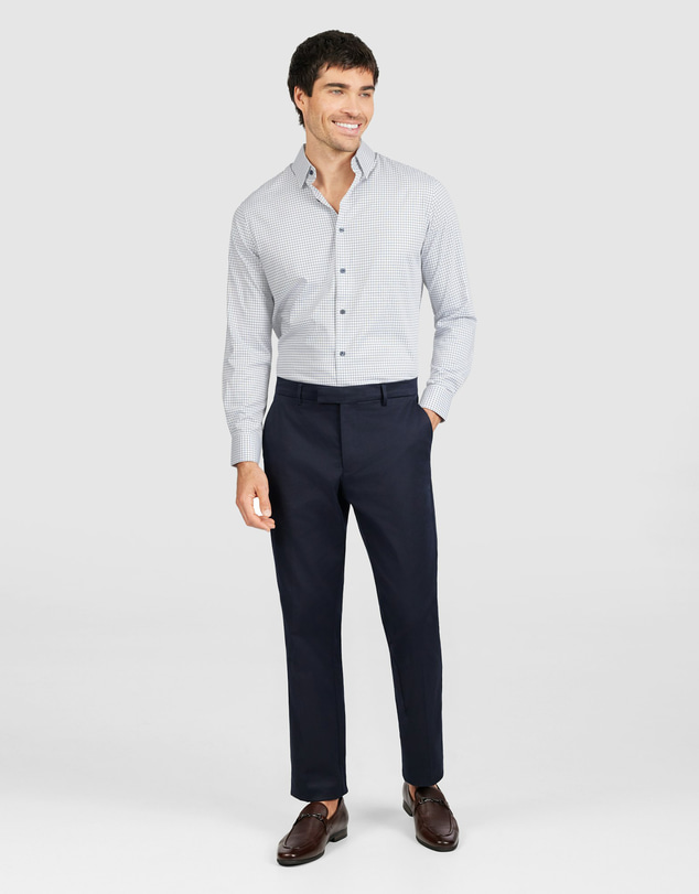 Tarocash - Leeds Slim Bamboo Check Shirt