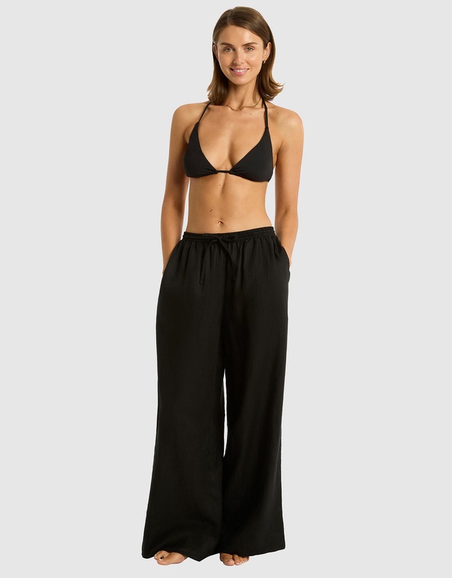 Sea Level Australia - Palazzo Linen Pants