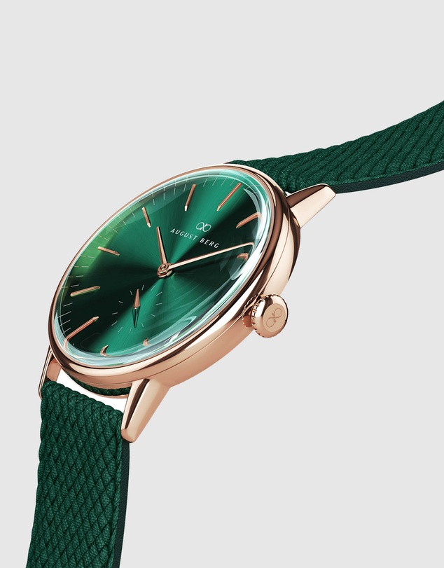 August Berg - Serenity 40mm Green Watch
