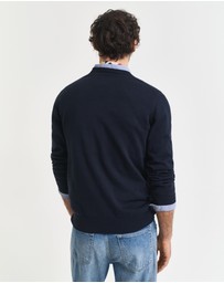 Gant - Classic Cotton V-Neck Sweater