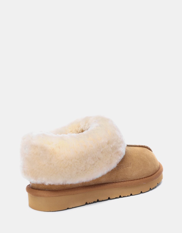 EVERAU - EverAU Ugg Homey Slipper Suede Cow Suede Upper House Shoes