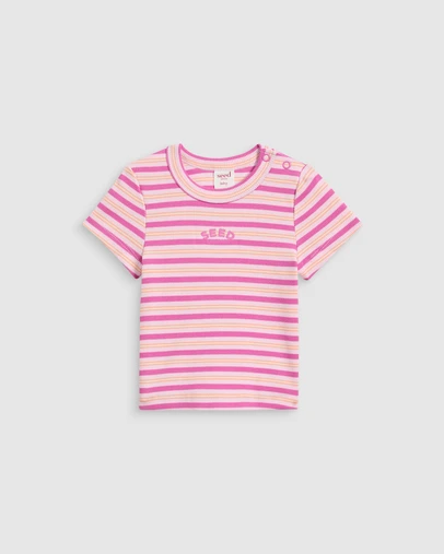 Seed Heritage - Stripe Logo Rib Tee