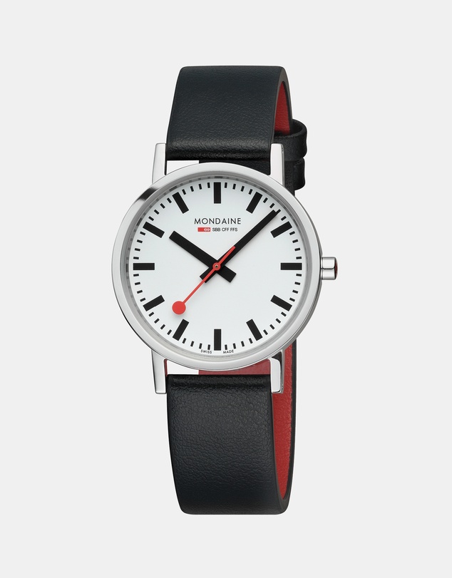 Mondaine - Official Swiss Railways Classic Vegan Grape Leather Watch