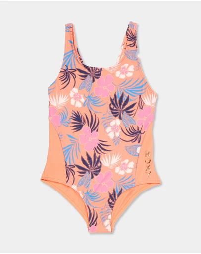 Roxy - Girls 8 to 16 Active Floral One Piece Swimsuit
