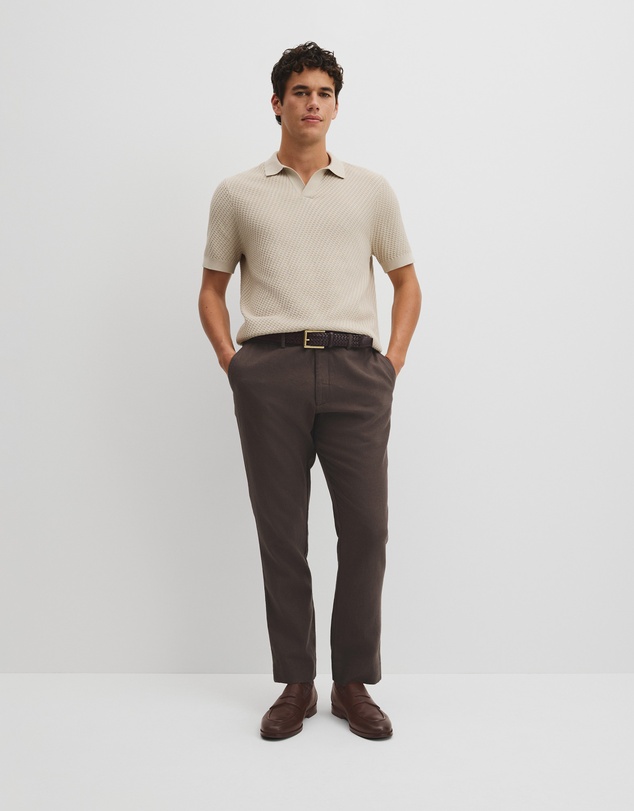 Country Road - Australian Cotton Basket Knit Polo