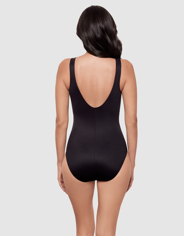 Miraclesuit Swimwear  - Razzle Dazzle Swizzle Underwire High Neck Swimsuit with Beads