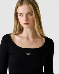 GUESS - GUESS JEANS Slim Rib Mini Dress