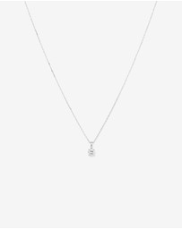 Michael Hill - 0.25 Carat TW Diamond Solitaire Pendant in 18kt White Gold