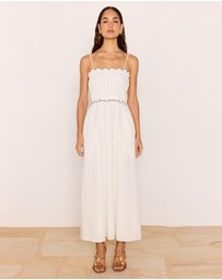 MINKPINK - Laurel Scallop Edge Midi Dress