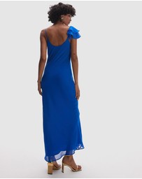 TOPSHOP - Flutter Sleeve Midi Occasion Dress
