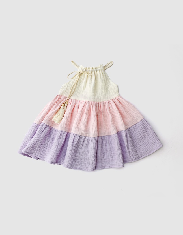 WITH LOVE FOR KIDS - Cotton Muslin Dress - Babies - Kids