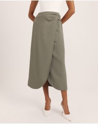 SABA - Dharma Drape Midi Skirt