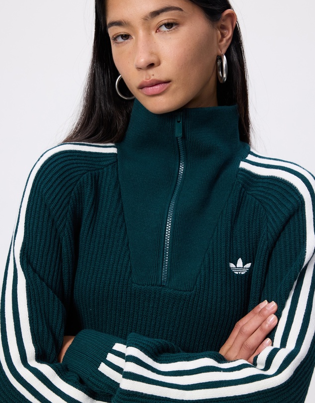 adidas Originals - Funnel Neck Quarter Zip Sweatshirt