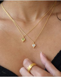 Ottoman Hands - October Birthstone Pendant Necklace