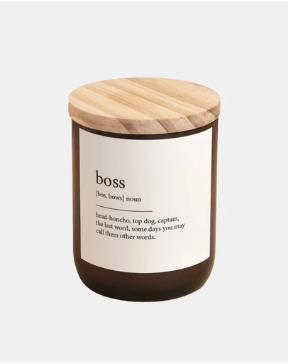 The Commonfolk Collective - Boss ~ Dictionary Meaning Candle