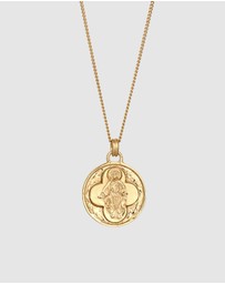 Elli Jewelry - Necklace Madonna Religion 925 Sterling Silver Gold-Plated