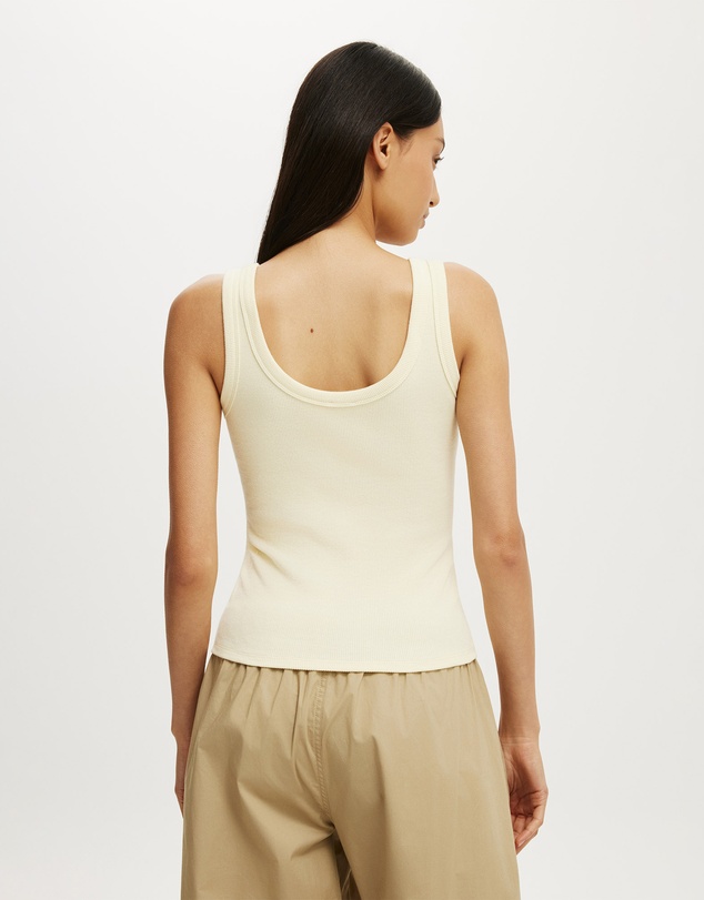 Cotton On - Blake Rib Scoop Tank