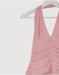 Revibe - Repaired CHANCERY Talara Halter Maxi Dress - AU 8