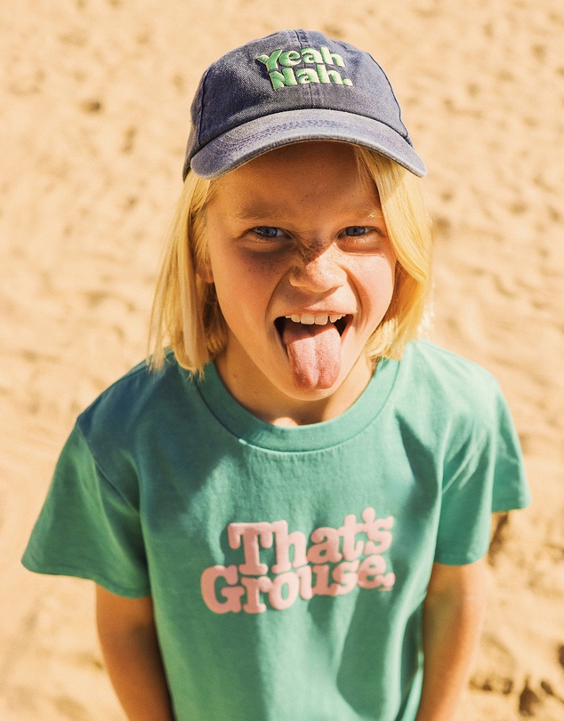 Skwosh - Kids Yeah Nah Cotton Cap in Navy