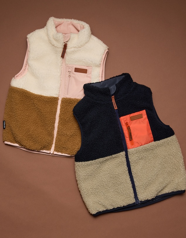 Crywolf - REVERSIBLE YETI VEST Harvest Colourblock