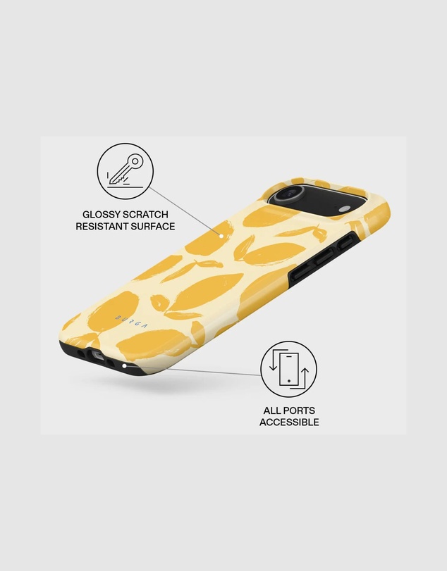 Burga - Burga iPhone 17 Air Tough Magsafe Case Lemon Tart