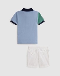 Polo Ralph Lauren - Big Pony Cotton Polo Shirt & Shorts Set - ICONIC EXCLUSIVE - Babies