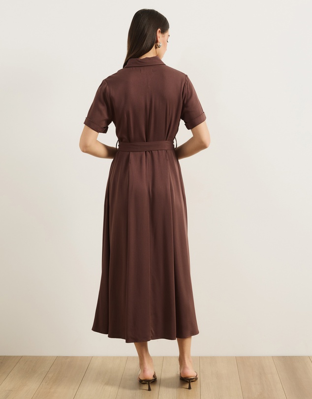 Atmos&Here - Harriet Viscose Twill Midi Dress