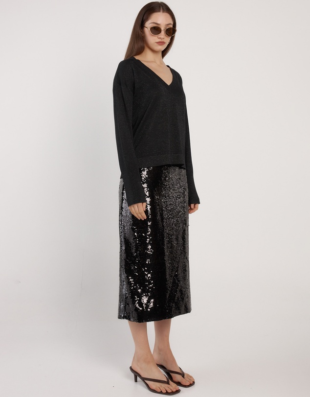 Fate + Becker - Monroe Sequin Pencil Skirt