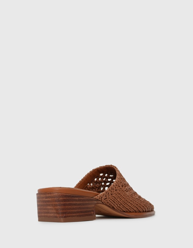 Betts - Dora Woven Low Heel Mule Shoes