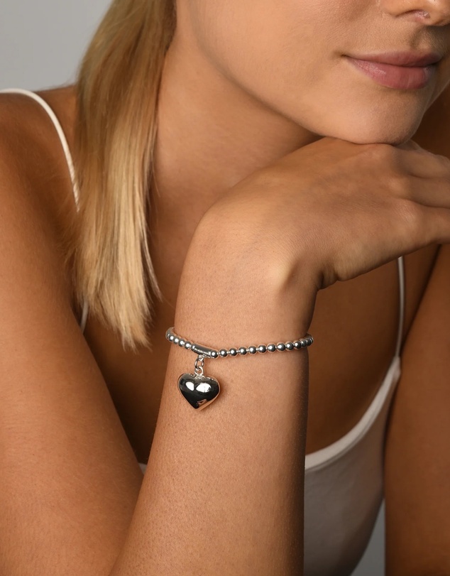 Von Treskow - Puffy Heart Stretchy Bracelet