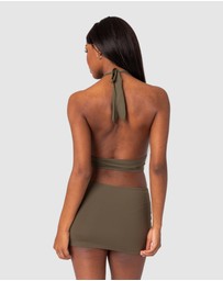 EDIKTED - Kenya Gathered Halter Top