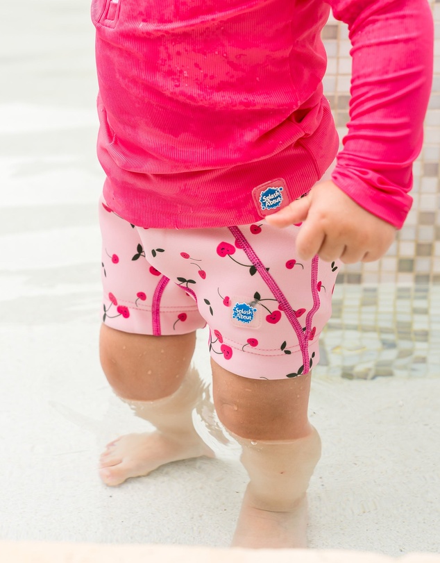 Splash About - Splash Jammer Reusable Swim Nappy & Liners Bundle - Cherry Baby