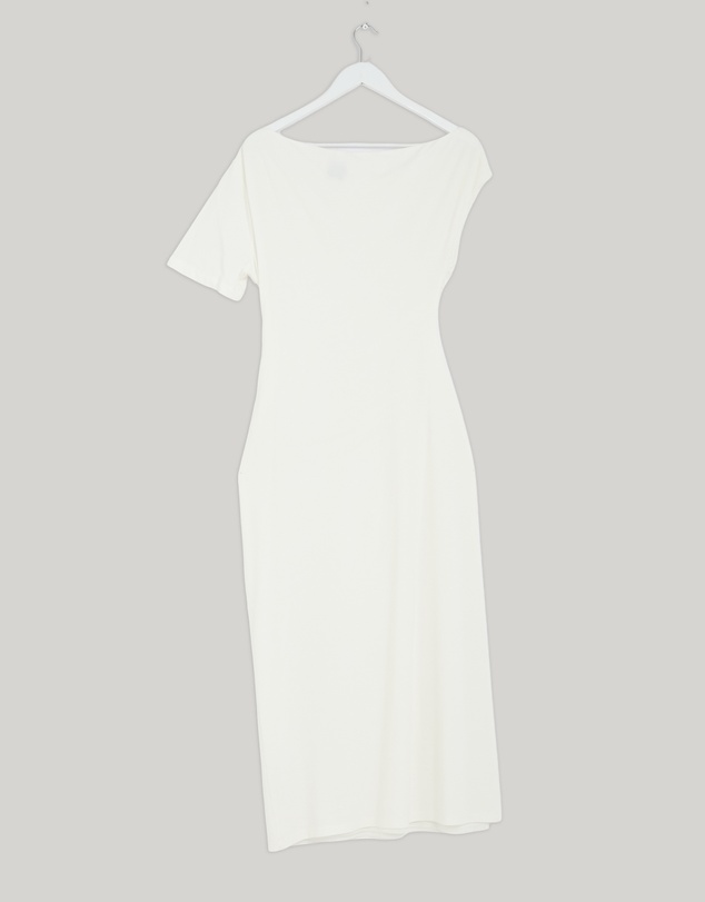 Revibe - Repaired Minima Esenciales Etta Jersey Off Shoulder Midi Dress - AU 10