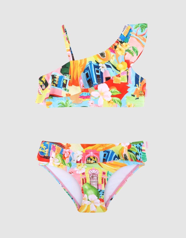 Seafolly - Shoulder Frill Bikini Set - Kids