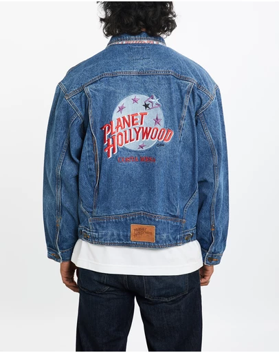 Vintage by The Real Deal - Pre Loved - 90s Planet Hollywood 'Costa Mesa' Denim Jacket
