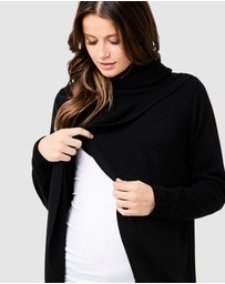 Ripe Maternity - Cowl Neck Nursing Knit