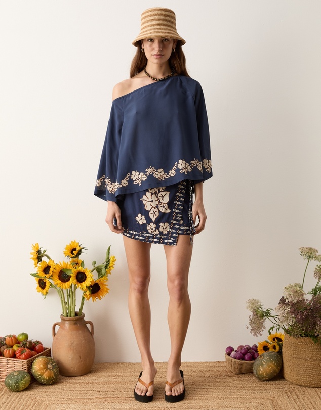 BOTEH - Palmetto Mini Wrap Skirt
