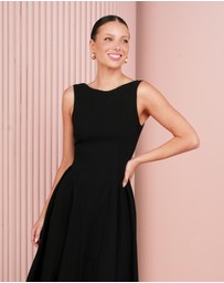 Azzurielle - Parrie Full Skirt Midi Dress