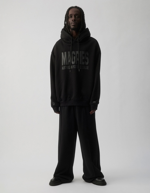Strateas Carlucci x AFL - Collingwood Magpies Double Hooded Jumper