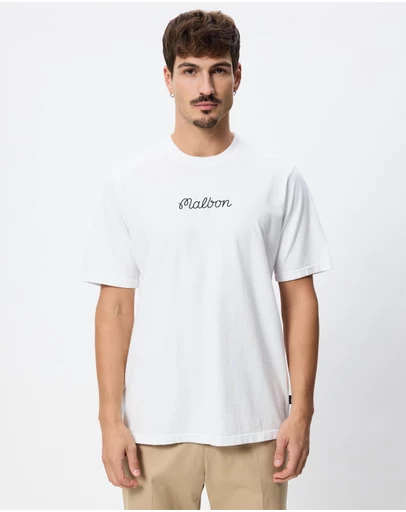 Malbon - Icons Bermuda Script Tee - ICONIC EXCLUSIVE
