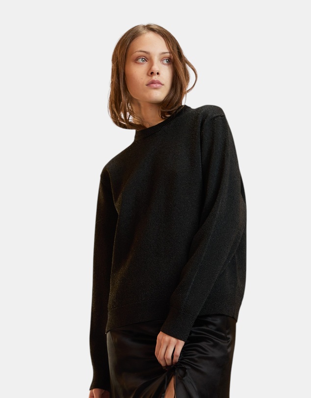 Cynthia Rowley - Metallic Knit Crewneck