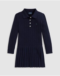 Polo Ralph Lauren - Mini-Cable Polo Sweater Dress - ICONIC EXCLUSIVE - Babies-Kids