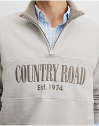 Country Road - Australian Cotton Half Zip Heritage Sweat