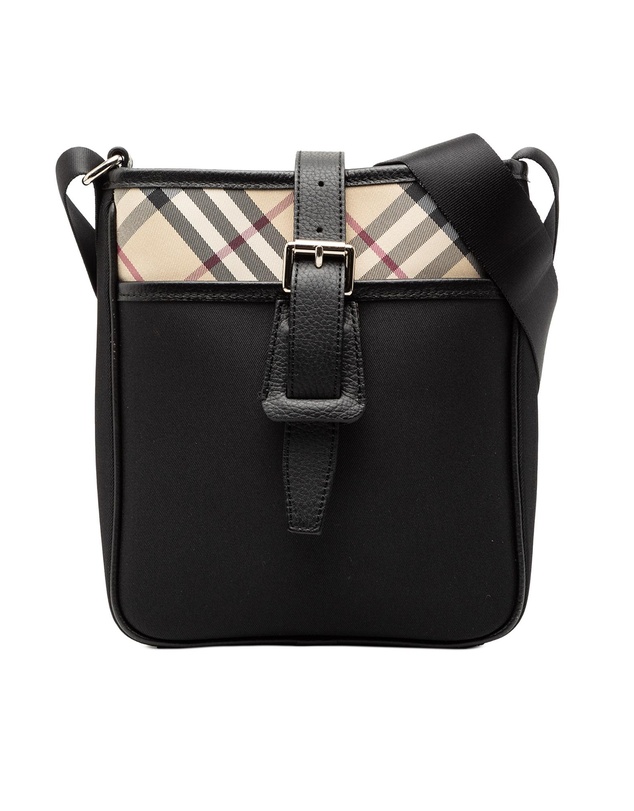 Pre-Loved by Azura Reborn - Pre-Loved Nova Check Trimmed Canvas Crossbody