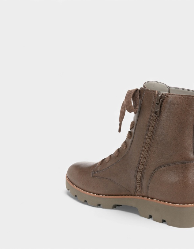 Vionic - Lani Lace-Up Boot - Greige