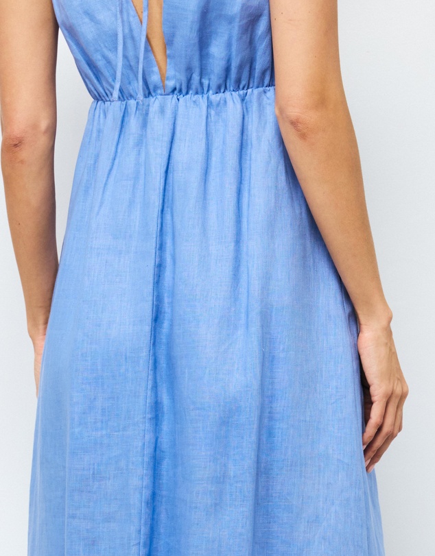 AERE - Navi Linen Midi Dress